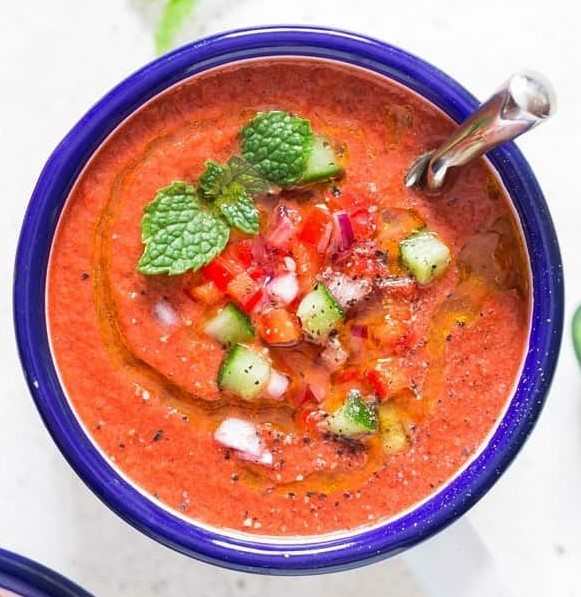 Watermelon Gazpacho Soup